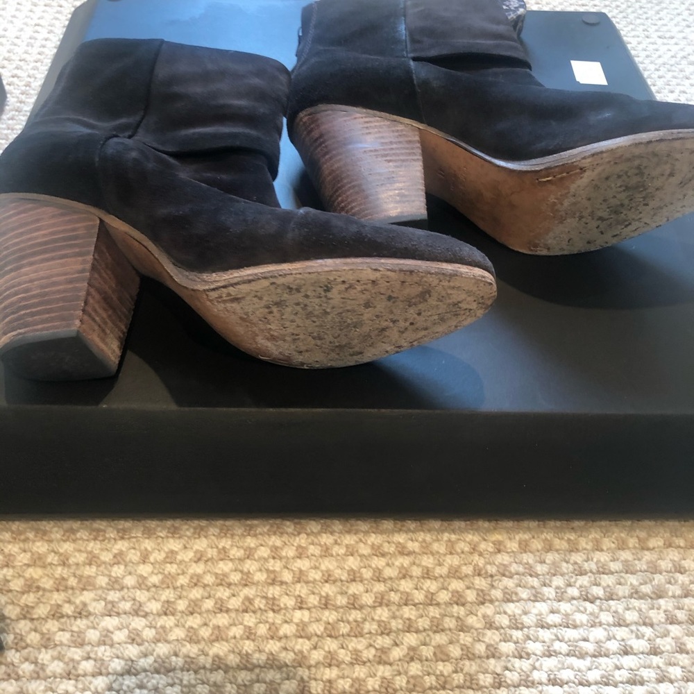 Rag & Bone Suede Stacked Heel Bootie - image 3